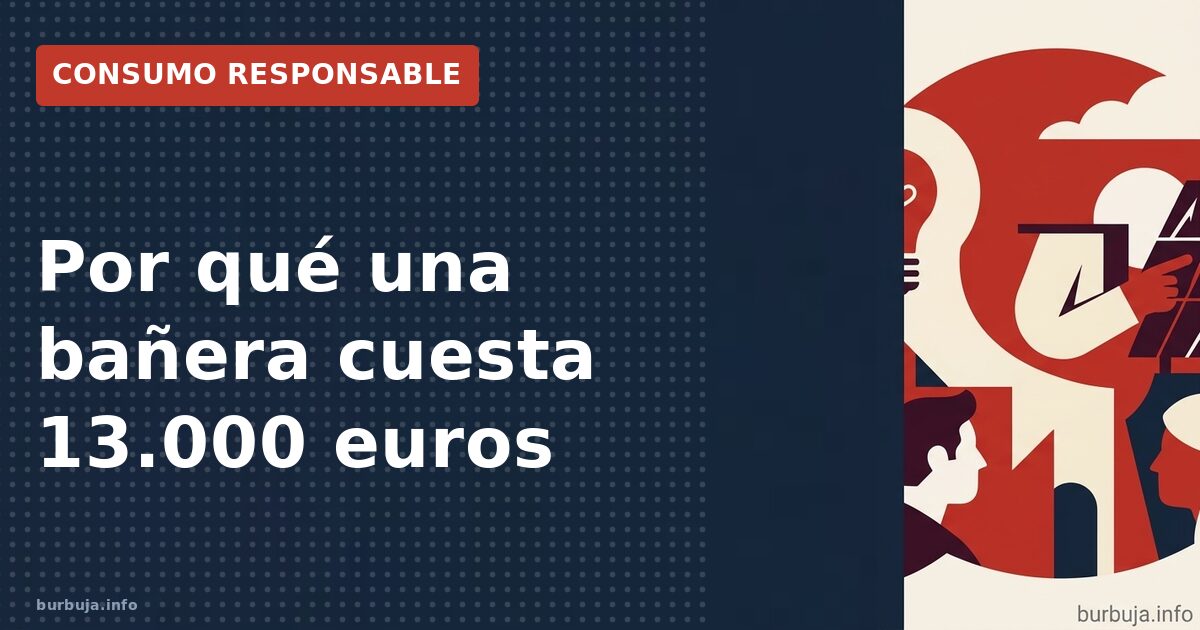 Por qué una bañera cuesta 13.000 euros