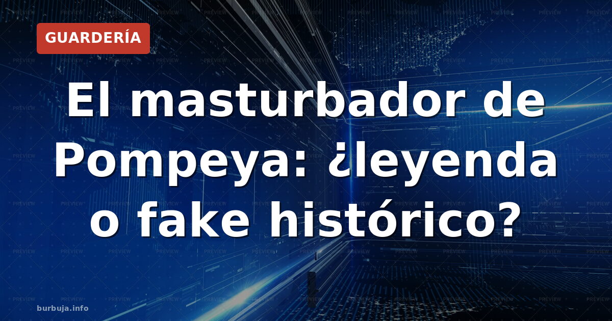 El molde de un hombre sorprendido masturbándose en Pompeya desata dudas sobre su autenticidad: ¿IA o hallazgo real? El debate