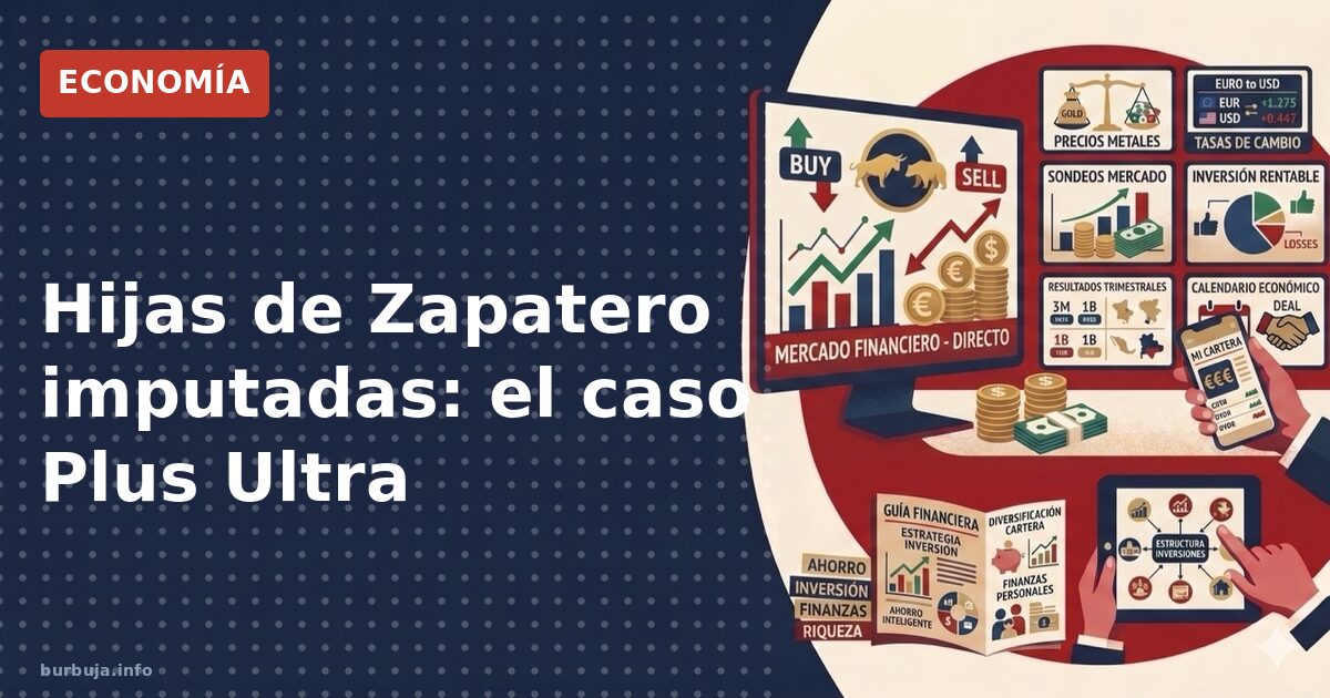 Hijas de Zapatero imputadas: el caso Plus Ultra