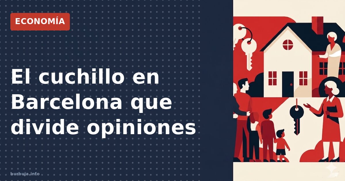 El cuchillo en Barcelona que divide opiniones