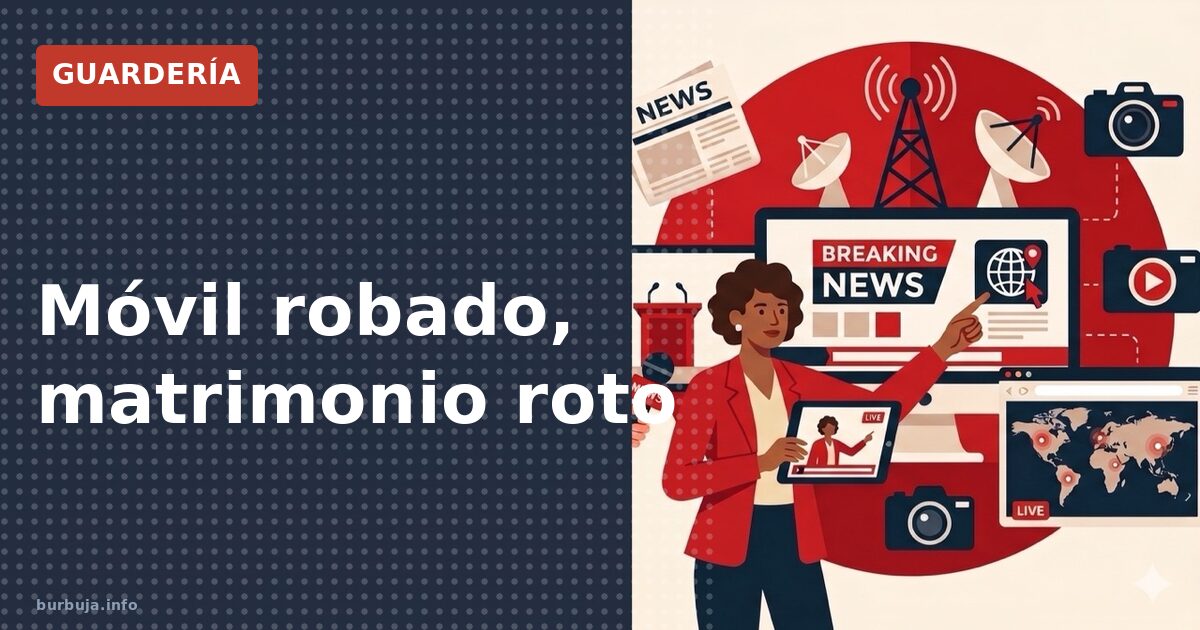 Móvil robado, matrimonio roto
