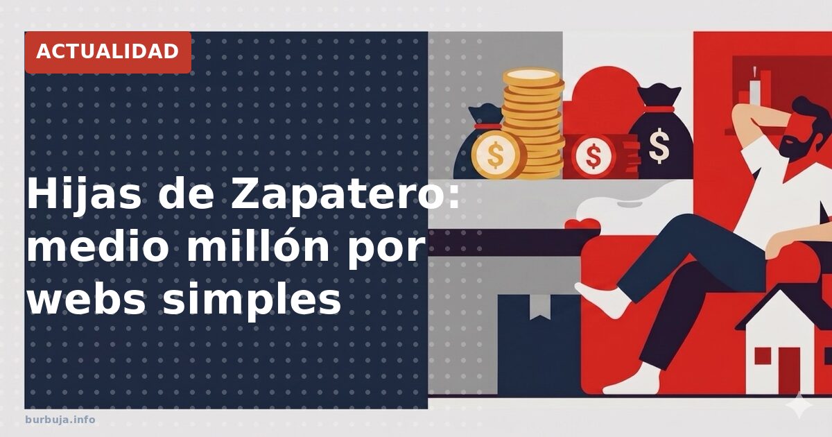 Hijas de Zapatero facturan 500.000 €: ¿niñas o enchufadas?