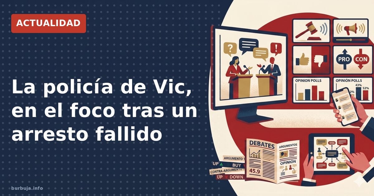 Caos en Vic: policía no puede detener a un ladrón
