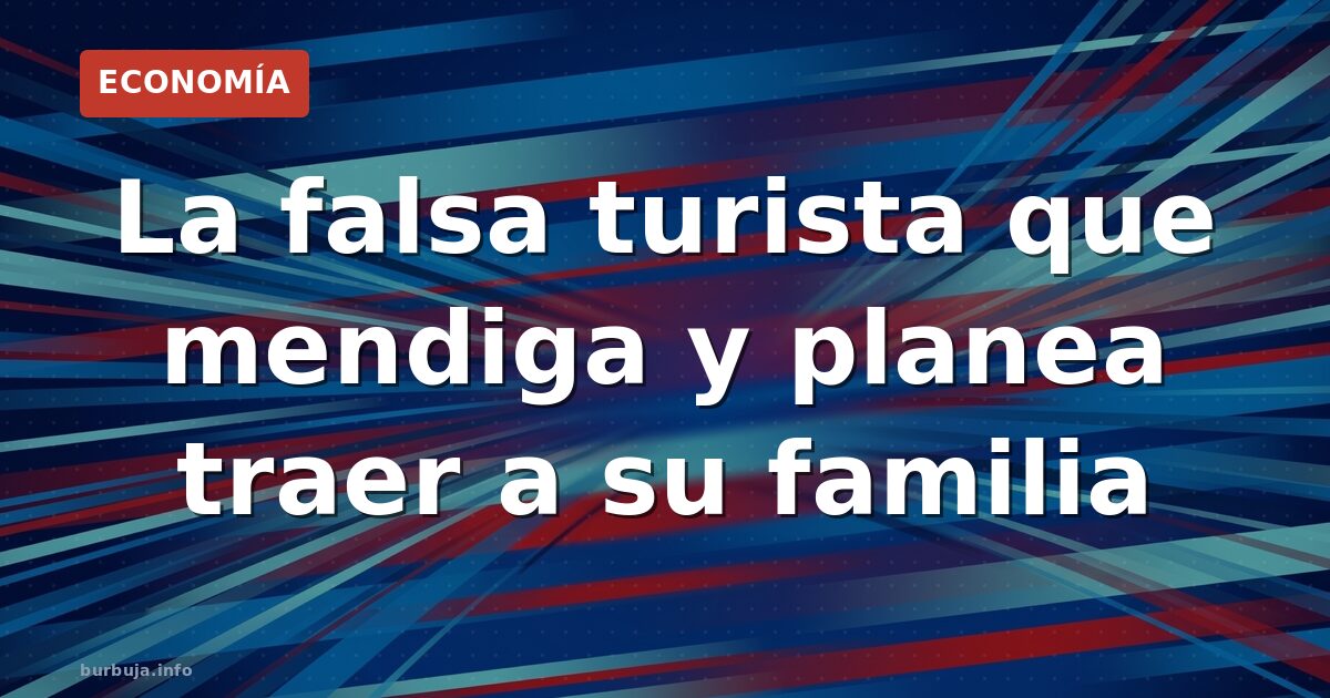 Mendiga en Madrid tras un mes como turista
