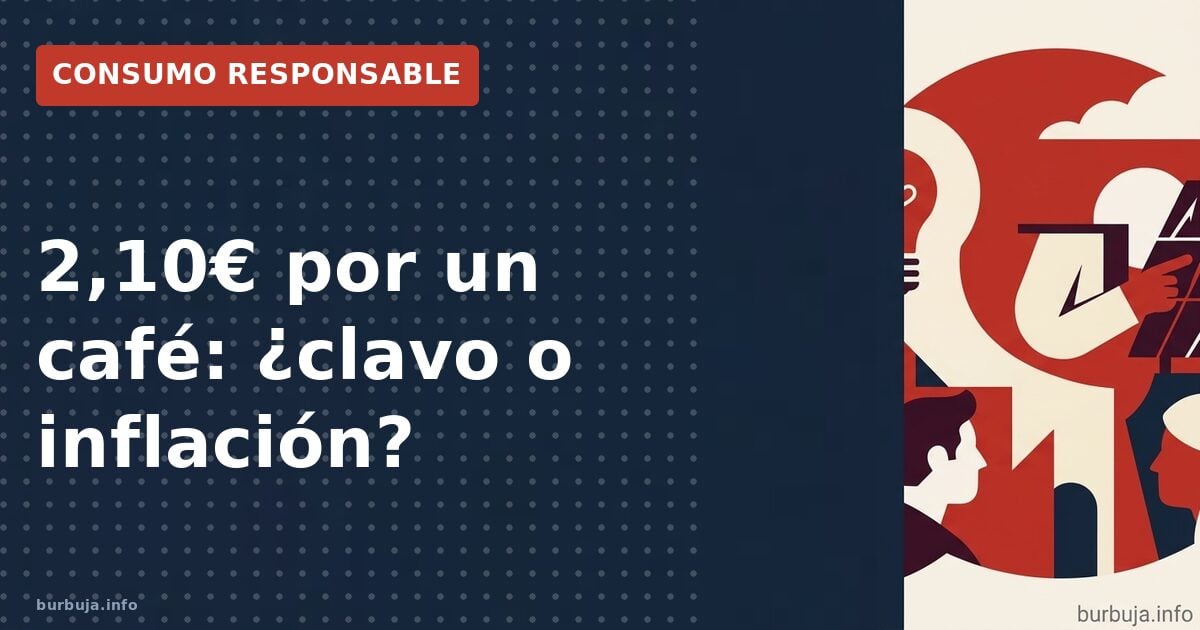 2,10€ el café: la gota que colma el vaso