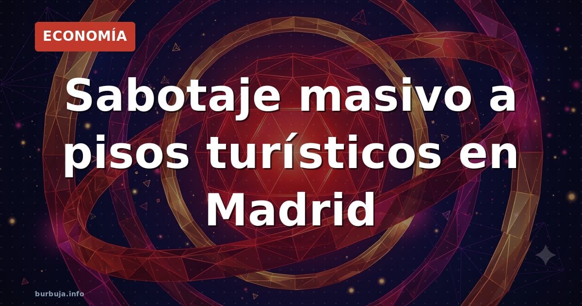 153 pisos turísticos saboteados en Madrid en una noche: ¿protesta o vandalismo?