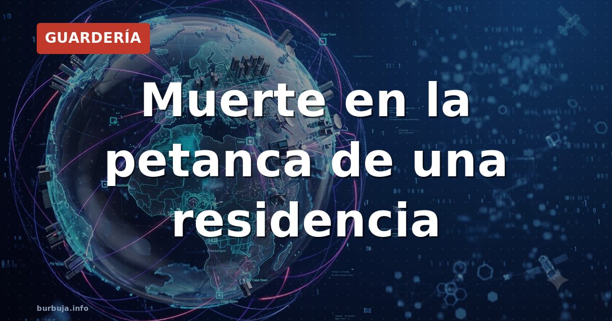 Muerte en la petanca de una residencia