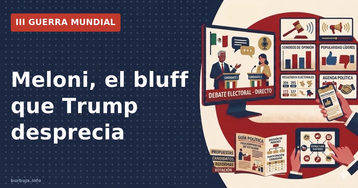 Meloni, el bluff que Trump desprecia