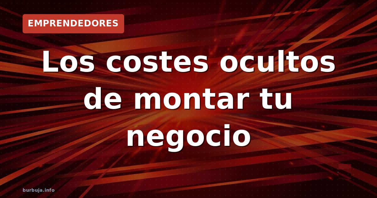Gráfico de costes iniciales para montar un negocio en España: registro de marca, constitución de SL y cuota de autónomo