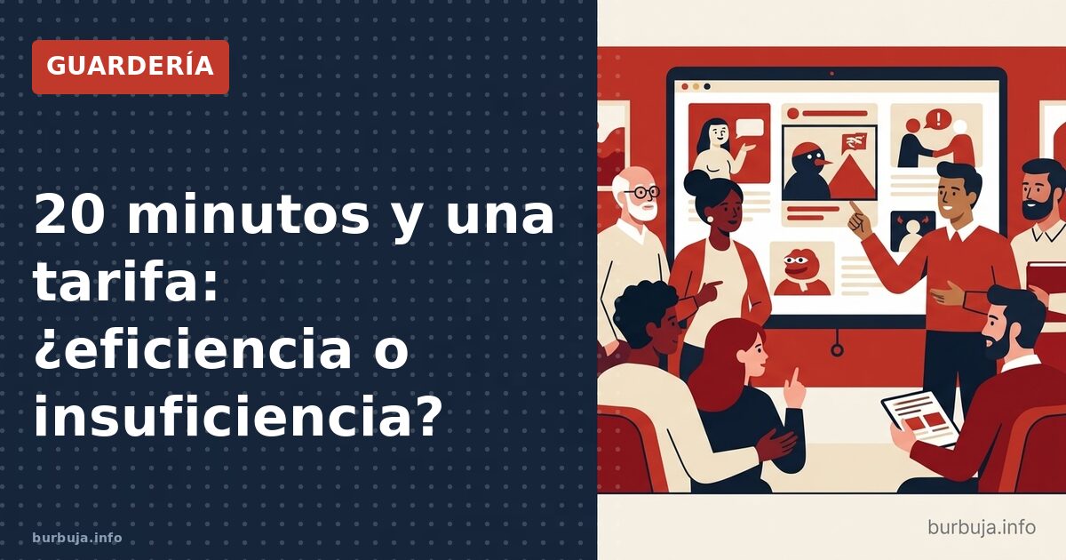 20 minutos y una tarifa: ¿eficiencia o insuficiencia?