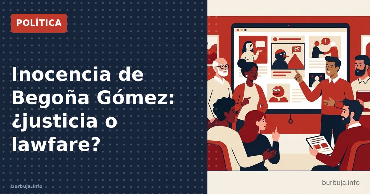Begoña Gómez inocente: el fallo que agita la política