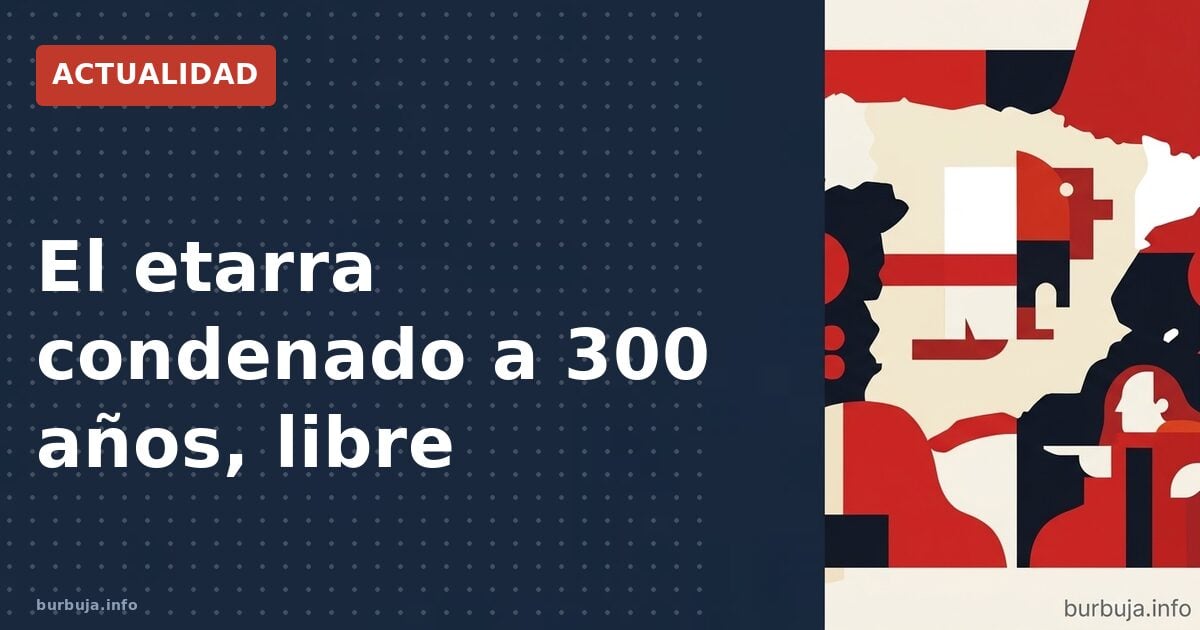 El etarra que mató a un juez, libre en la calle