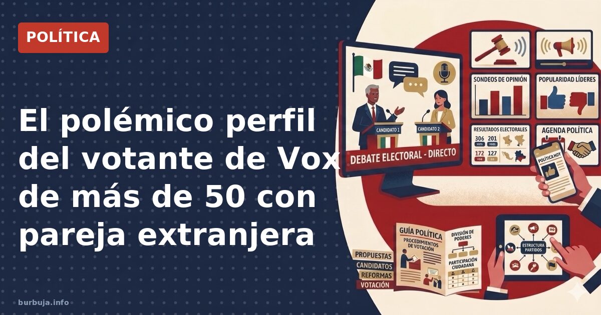 El polémico perfil del votante de Vox de más de 50 con pareja extranjera