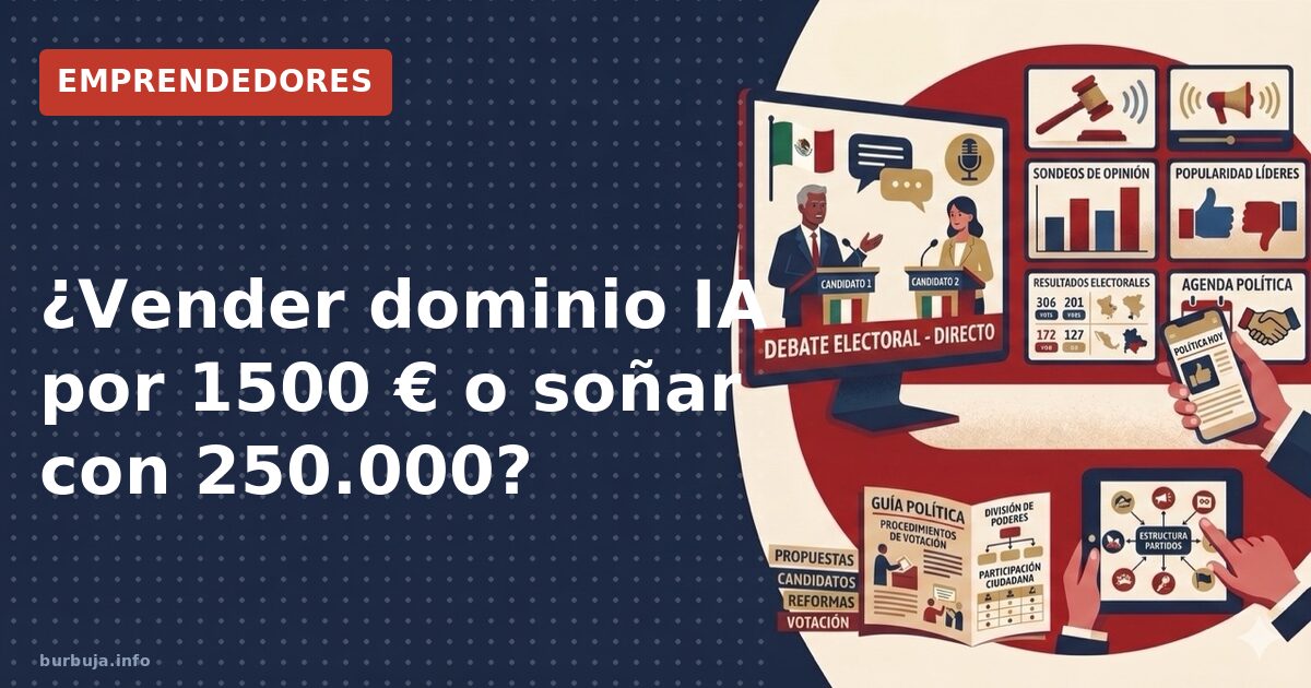 ¿Vender dominio IA por 1500 € o soñar con 250.000?