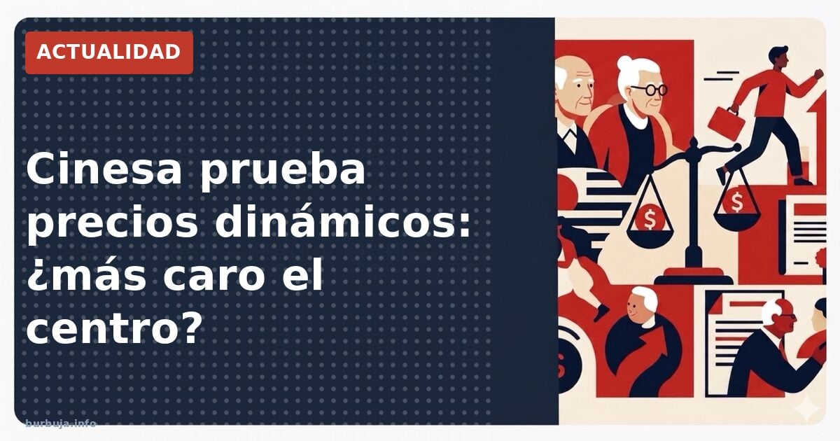 Cinesa prueba precios dinámicos: ¿más caro el centro?