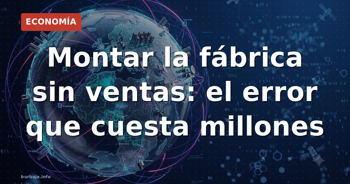 Fábrica sin ventas: el error que arruina a muchos emprendedores