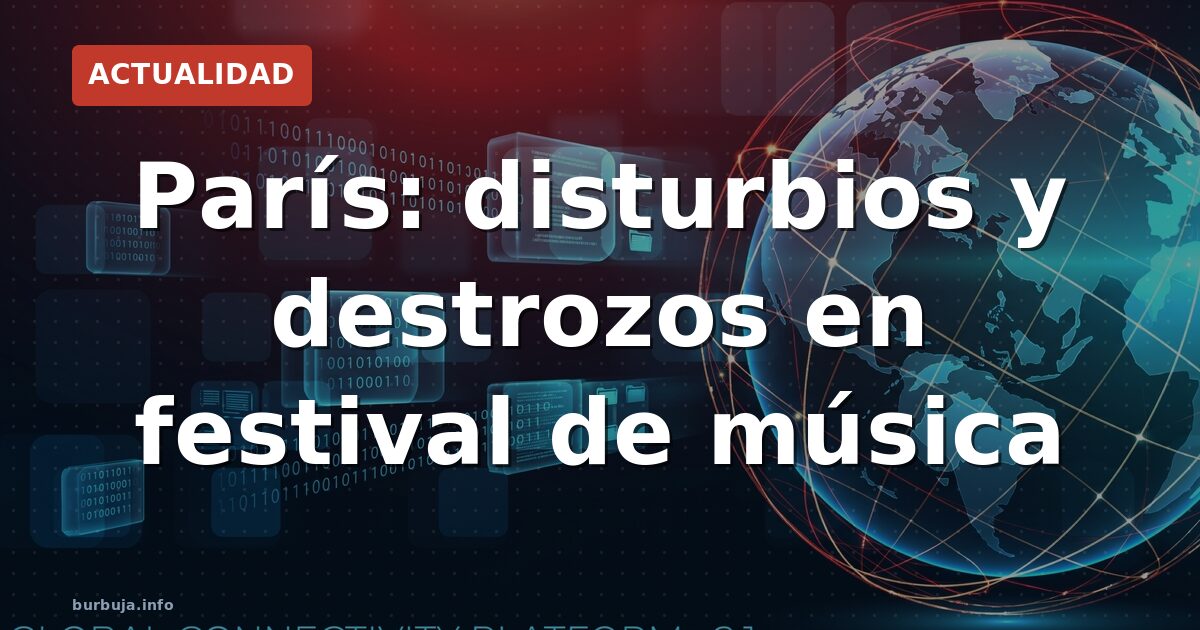 París: disturbios en festival de música callejera