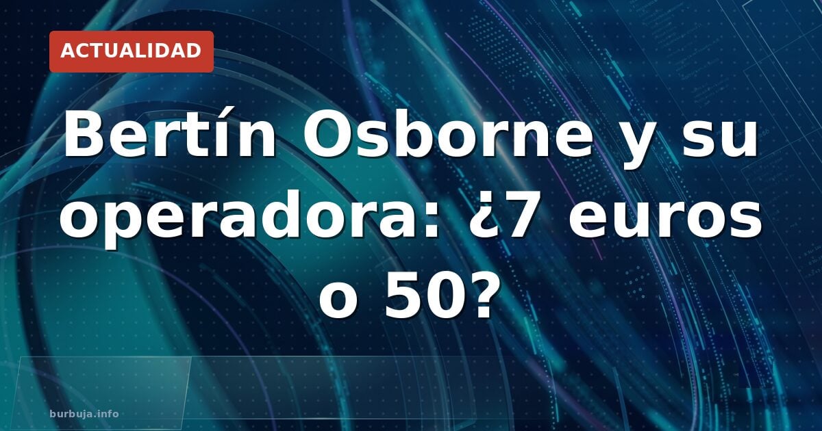 Bertín Osborne y su test de velocidad fake