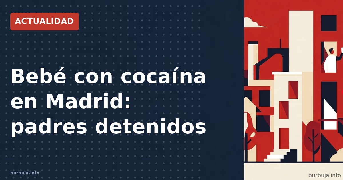 Bebé rescatado en Madrid: drogas y heces