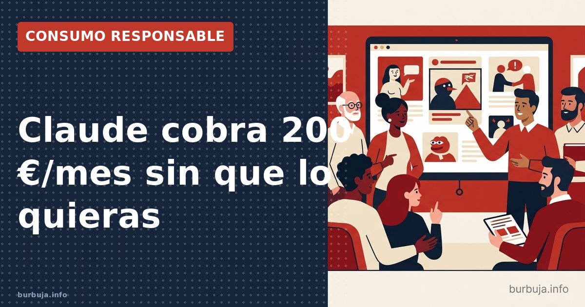 Anthropic factura 200 € sin autorización