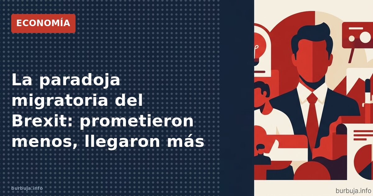 La paradoja migratoria del Brexit: prometieron menos, llegaron más