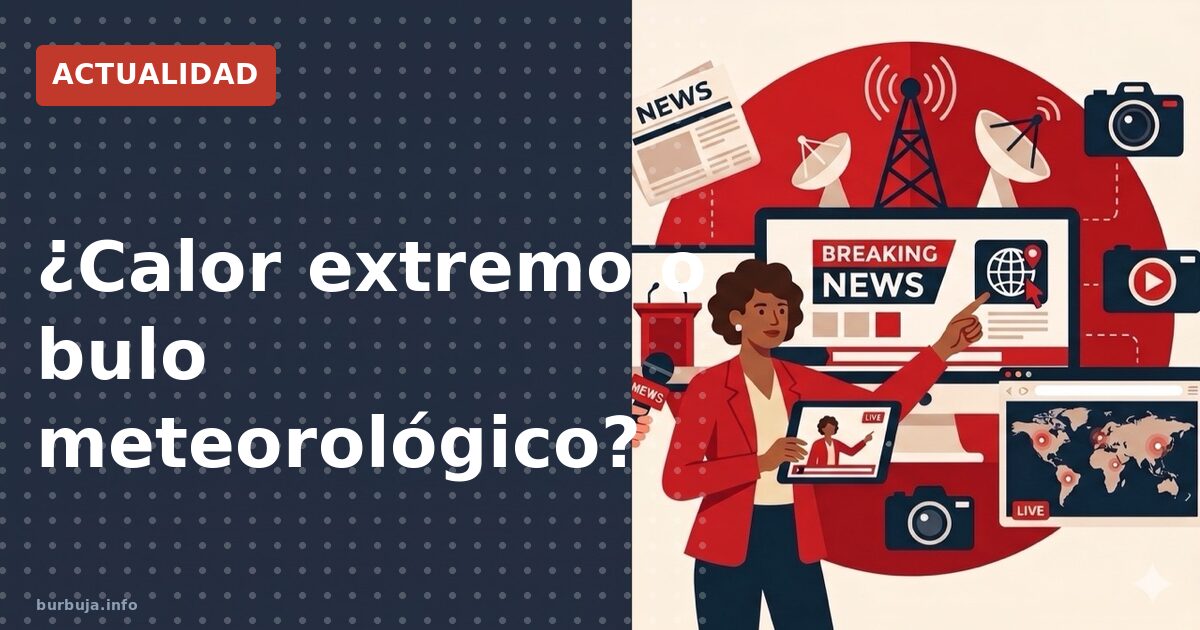 ¿Calor extremo o bulo meteorológico?