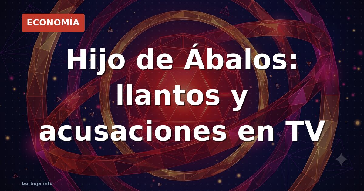 Hijo de Ábalos llora en TV