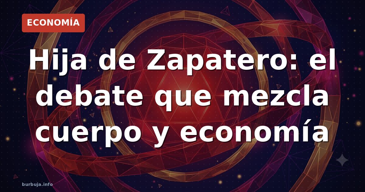 Hija de Zapatero: el debate que mezcla cuerpo y economía