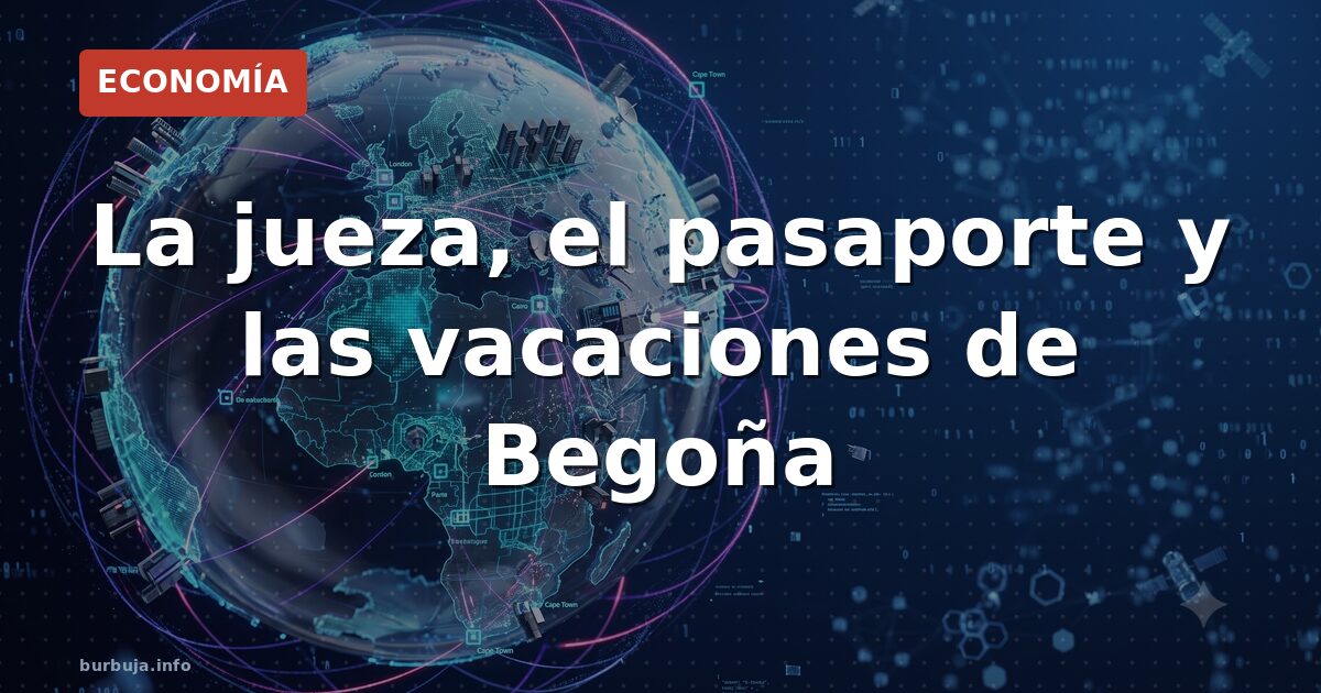 Pasaporte sobre una mesa junto a gráficos de datos y un avión dibujado al fondo en tonos azul marino y dorado