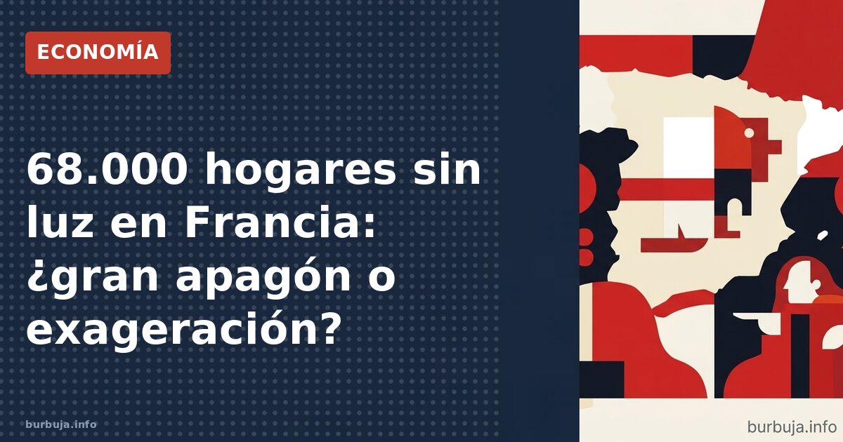 68.000 hogares sin luz en Francia: ¿gran apagón o exageración?