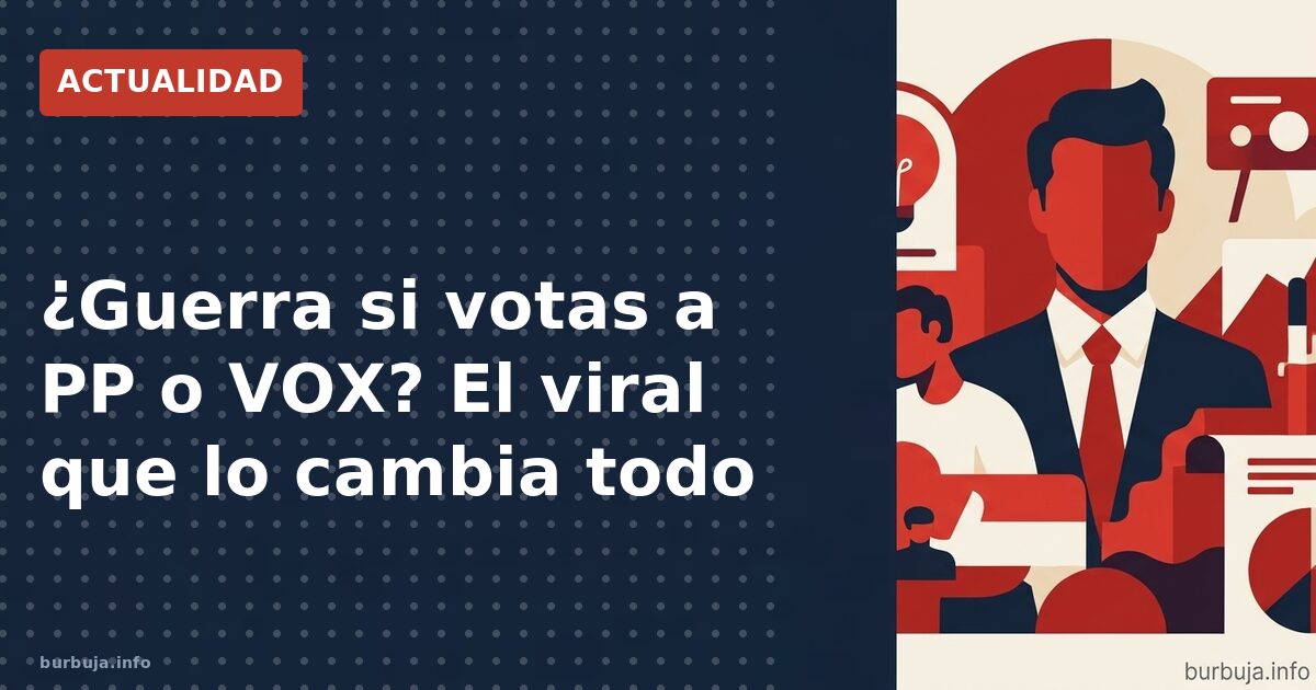 Amenazas de guerra a votantes de PP y VOX en solo 4 días en España