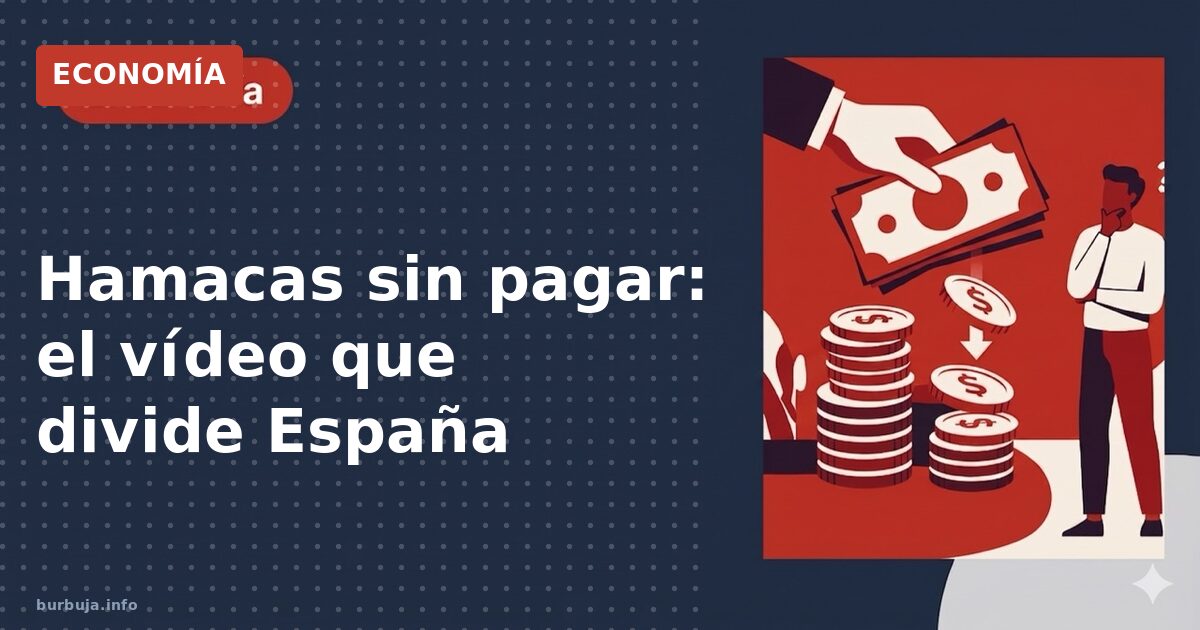 Hamacas okupadas y desafío a la autoridad: el vídeo que divide