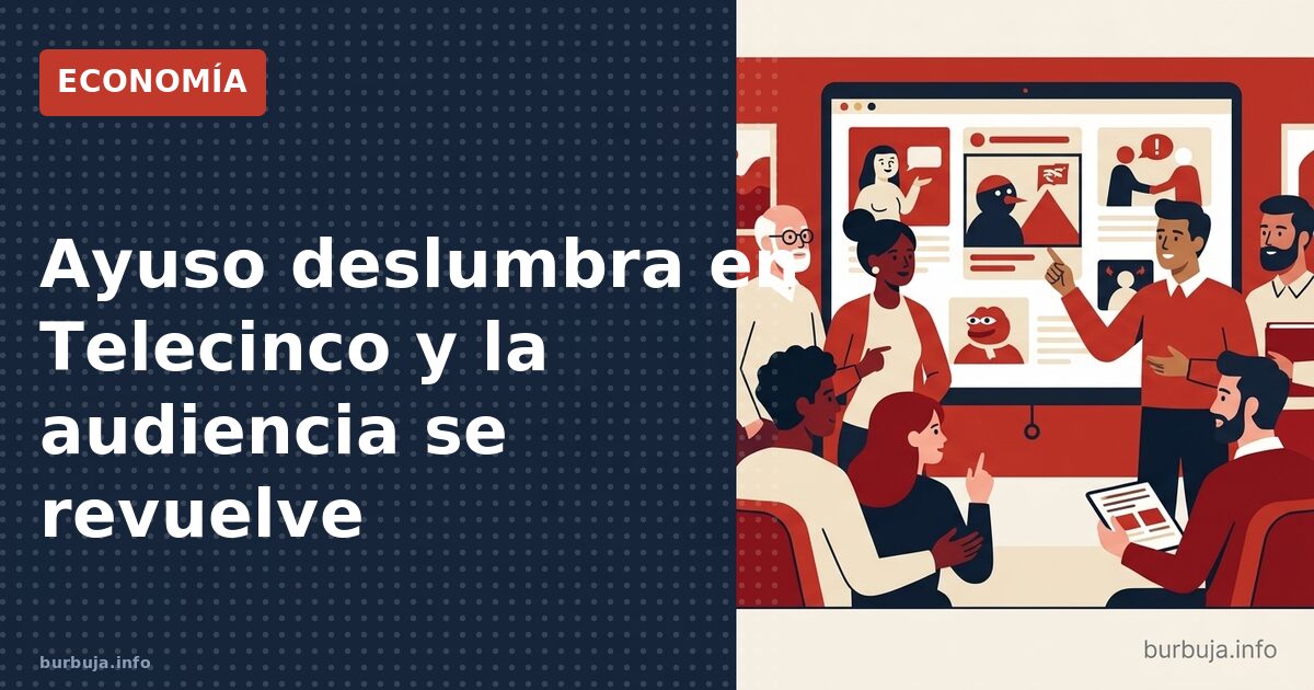 Ayuso deslumbra en Telecinco y la audiencia se revuelve