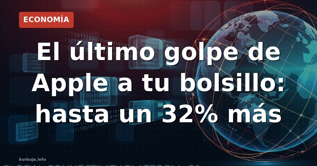 El último golpe de Apple a tu bolsillo: hasta un 32% más