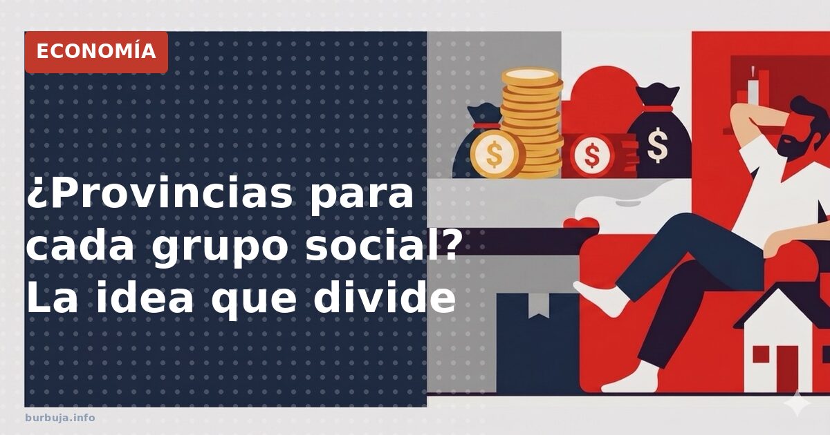 ¿Provincias para cada grupo social? La idea que no cuaja
