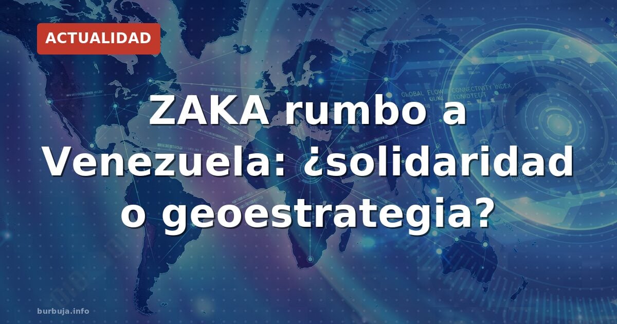 ZAKA rumbo a Venezuela: ¿solidaridad o geoestrategia?
