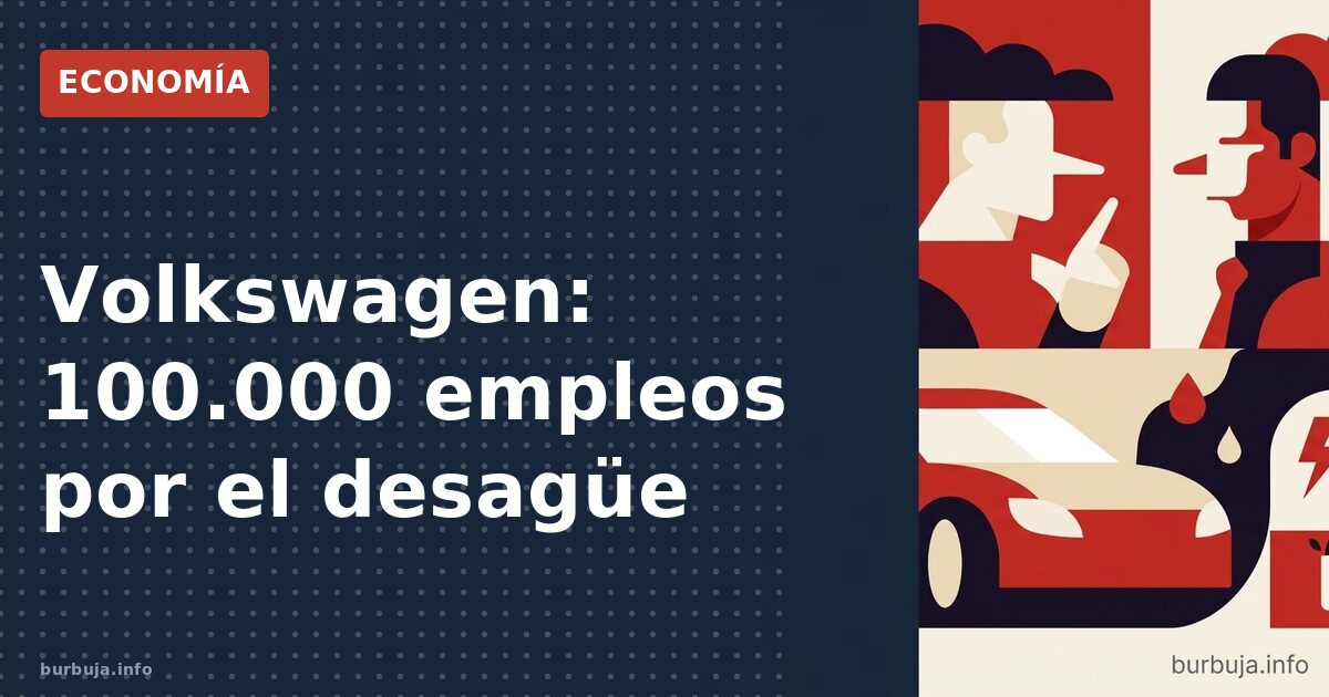 100.000 empleos en VW: ¿culpa de China o de la UE?