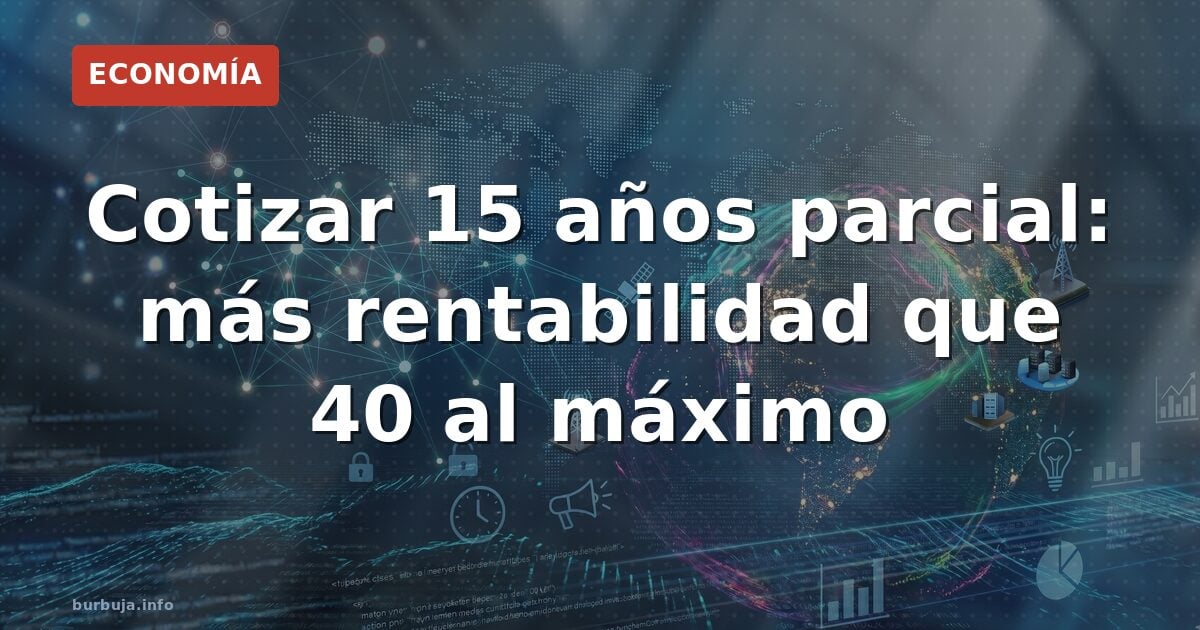 Pensiones: cotizar menos da más rendimiento