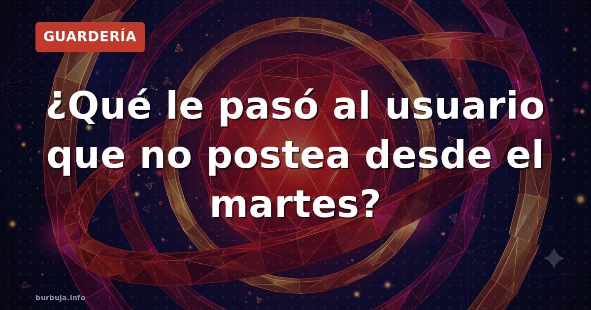¿Qué pasó con el usuario que desapareció sin dejar rastro?