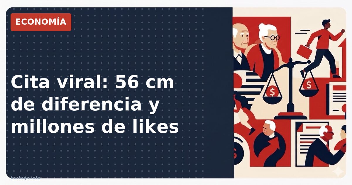 El negocio de la altura extrema: una pareja de 208 y 152 cm