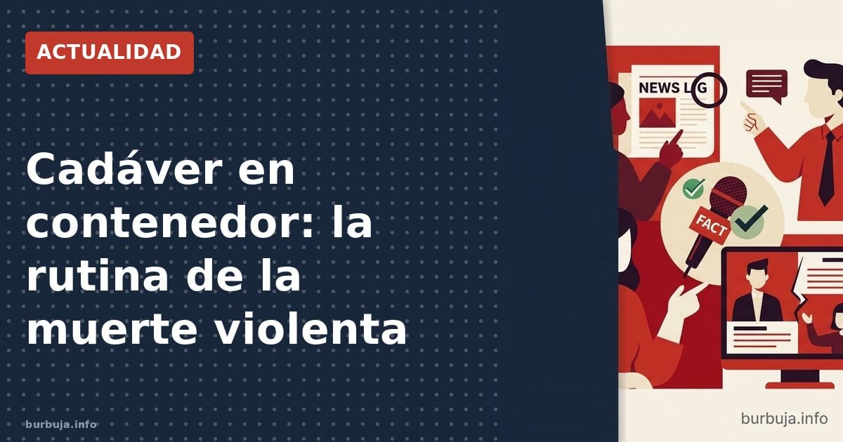 Un cadáver en la basura: ¿ya no es noticia?