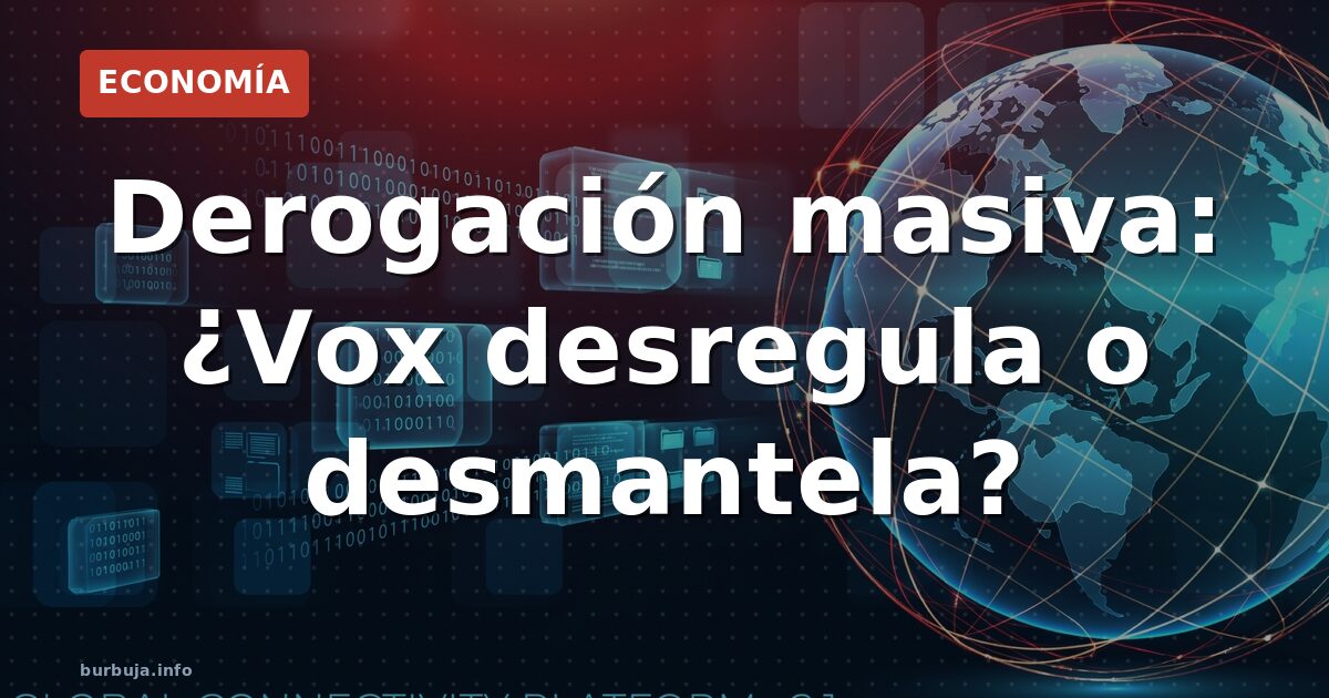 Vox propone derribar leyes laborales y de vivienda