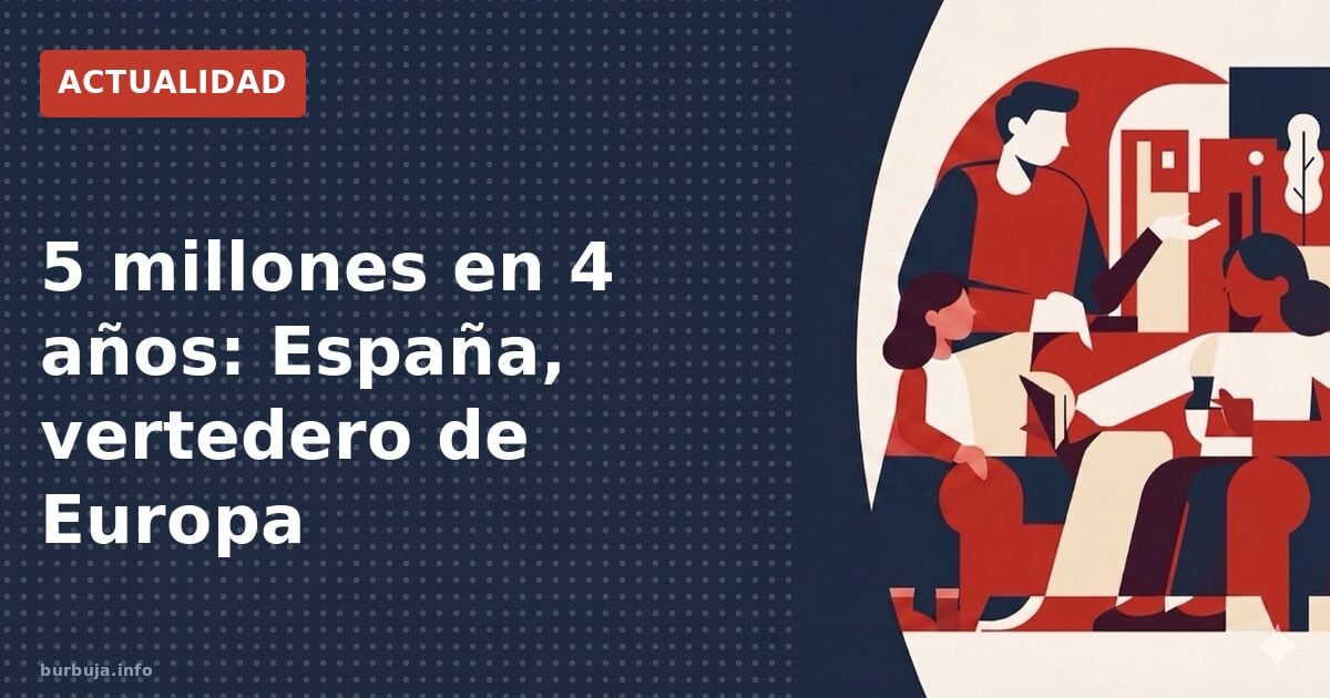 5 millones en 4 años: España, vertedero de Europa
