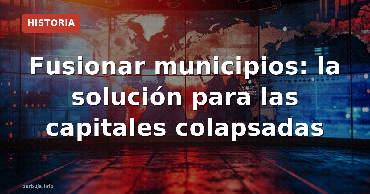 Fusión municipal: la solución a las capitales colapsadas
