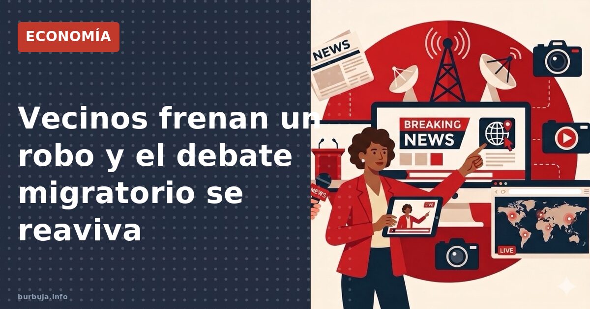 Vecinos frenan un robo y el debate migratorio se reaviva