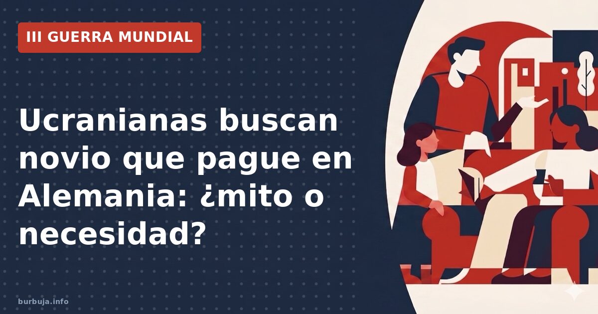 Ucranianas buscan novio que pague en Alemania: ¿mito o necesidad?