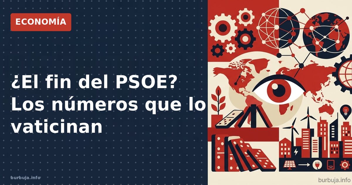 Plató de televisión con un análisis político sobre el futuro del PSOE y su posible desaparición