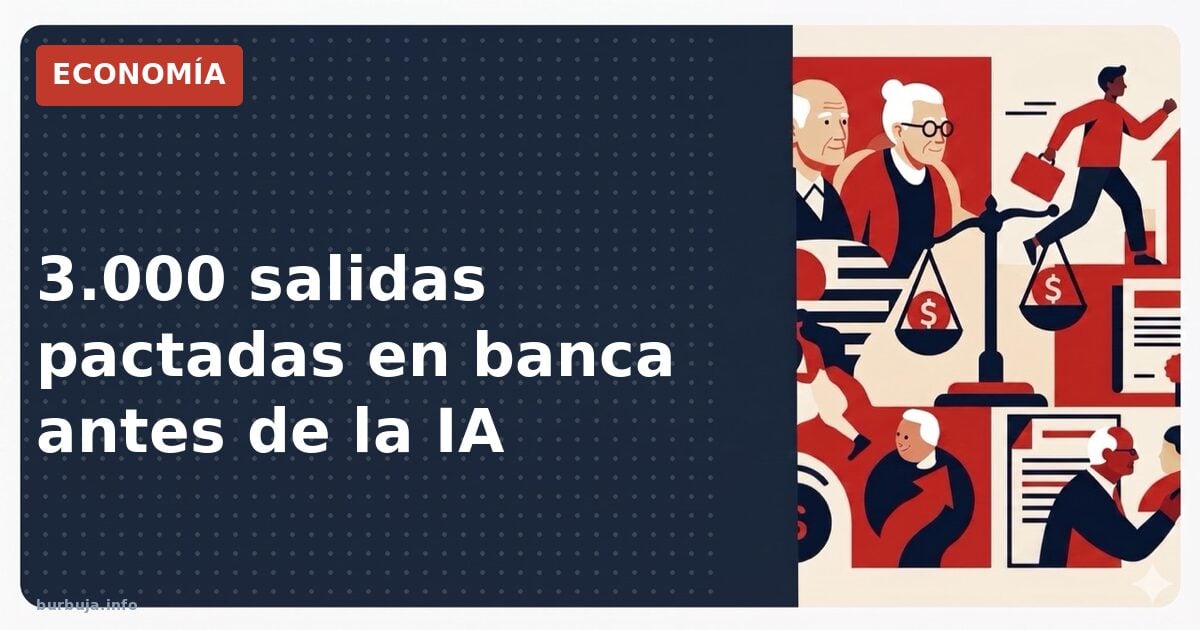 Bancos: 3.000 despidos pactados y la IA llega en 2027