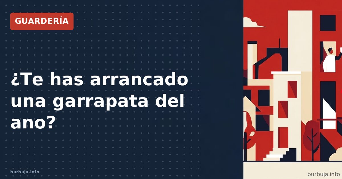 ¿Te has arrancado una garrapata del ano?