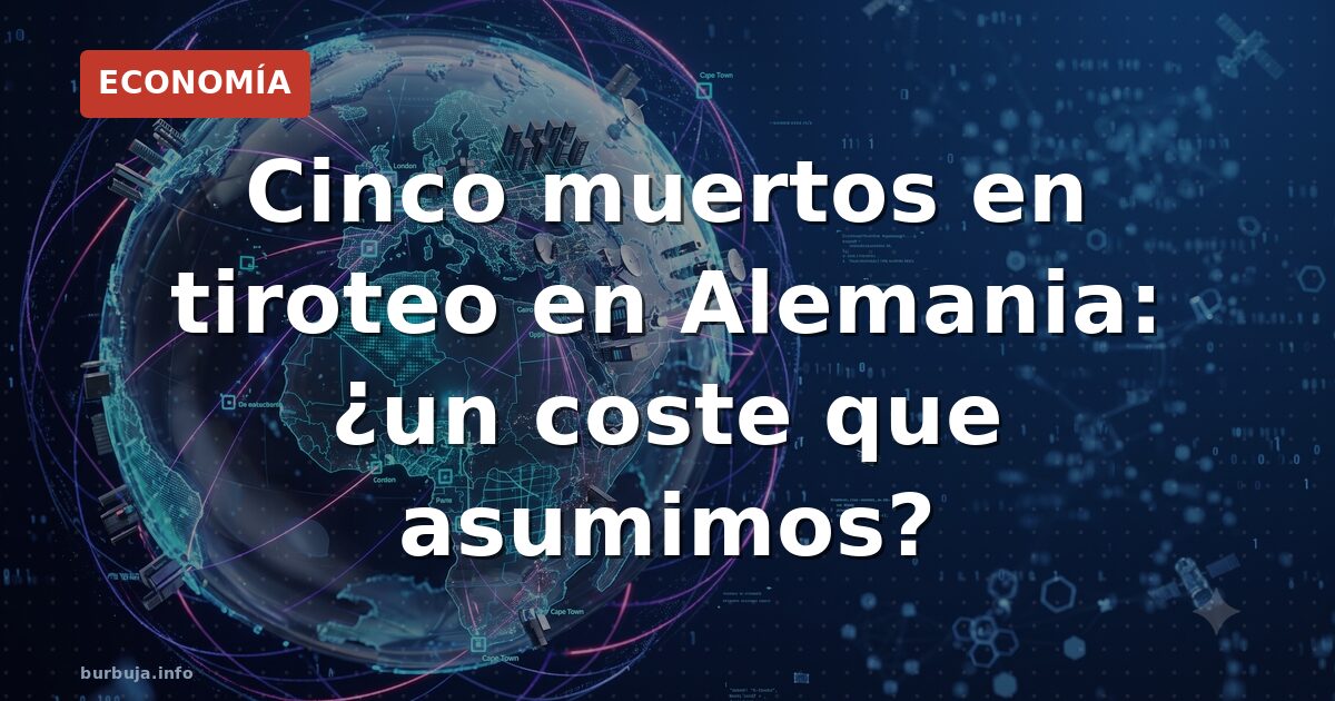 Cinco muertos en tiroteo en Alemania: ¿un coste que asumimos?